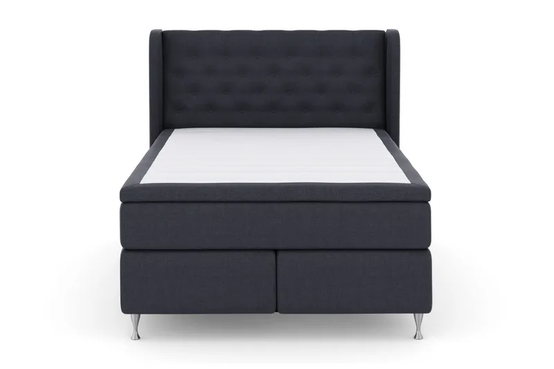 Select No 6 Komplett Sengepakke 160x200 Fast Watergel - Blå/Sølvben - Møbler - Senger - Komplett sengepakke