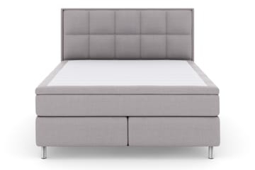 Select No 6 Komplett Sengepakke 160x200 Fast Watergel - Lysegrå/Metallben - Møbler - Senger - Komplett sengepakke