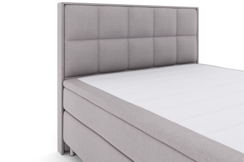 Select No 6 Komplett Sengepakke 160x200 Fast Watergel - Lysegrå/Metallben - Møbler - Senger - Komplett sengepakke