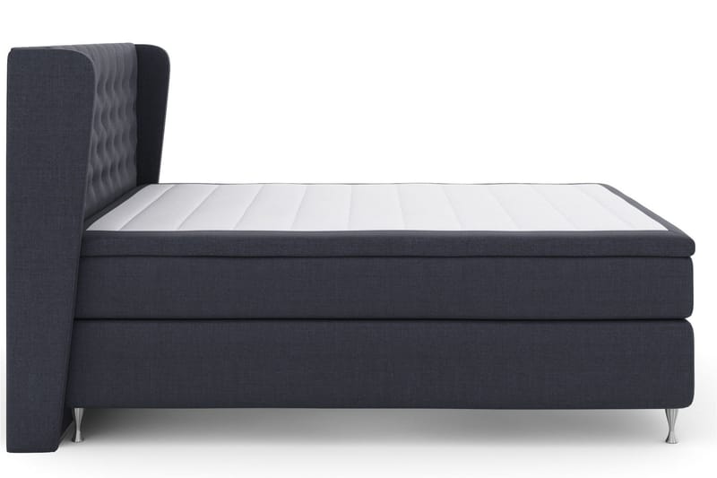 Select No 6 Komplett Sengepakke 180x200 Fast Watergel - Blå/Sølvben - Møbler - Senger - Komplett sengepakke
