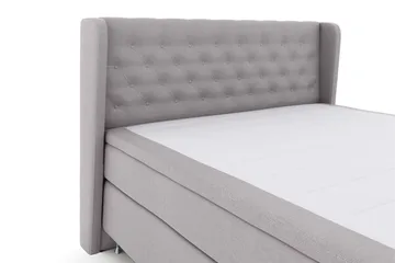 Select No 6 Komplett Sengepakke 180x200 Fast Watergel - Lysegrå/Sølvben - Møbler - Senger - Komplett sengepakke