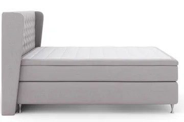 Select No 6 Komplett Sengepakke 180x200 Fast Watergel - Lysegrå/Sølvben - Møbler - Senger - Komplett sengepakke