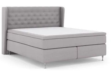 Select No 6 Komplett Sengepakke 180x200 Medium Watergel - Lysegrå/Sølvben - Møbler - Senger - Komplett sengepakke
