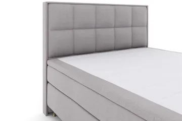 Select No 6 Komplett Sengepakke 210x210 Fast Memory/Pocket - Lysegrå/Gullben - Møbler - Senger - Komplett sengepakke