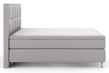 Select No 6 Komplett Sengepakke 210x210 Fast Memory/Pocket - Lysegrå/Gullben - Møbler - Senger - Komplett sengepakke