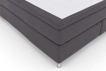 Select No 6 Komplett Sengepakke 210x210 F/M Lateks/Memory - Mørkegrå/Metallben - Møbler - Senger - Komplett sengepakke