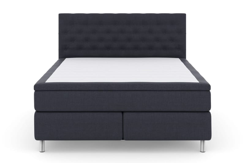 Select No 6 Komplett Sengepakke 210x210 F/M Memory/Pocket, Blå/Metallben