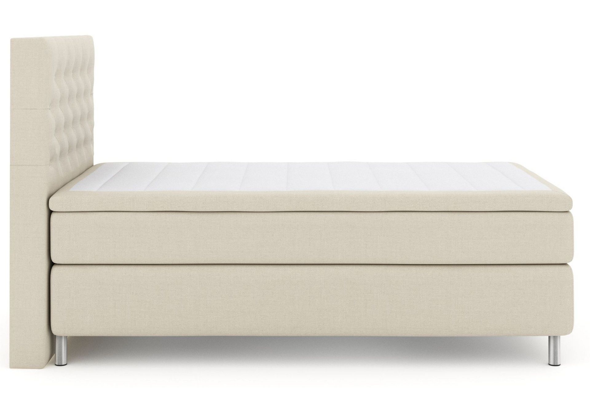 Select No 6 Kontinentalseng 120x200 Medium Lateks/Memory - Beige/Metallben