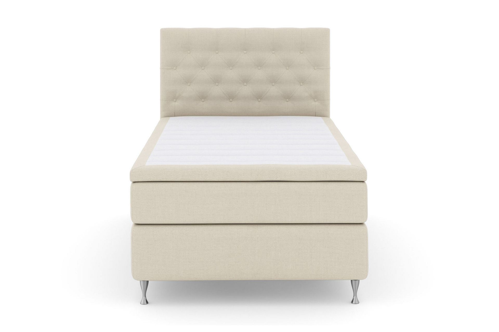 Select No 6 Kontinentalseng 120x200 Medium Watergel - Beige/Sølvben