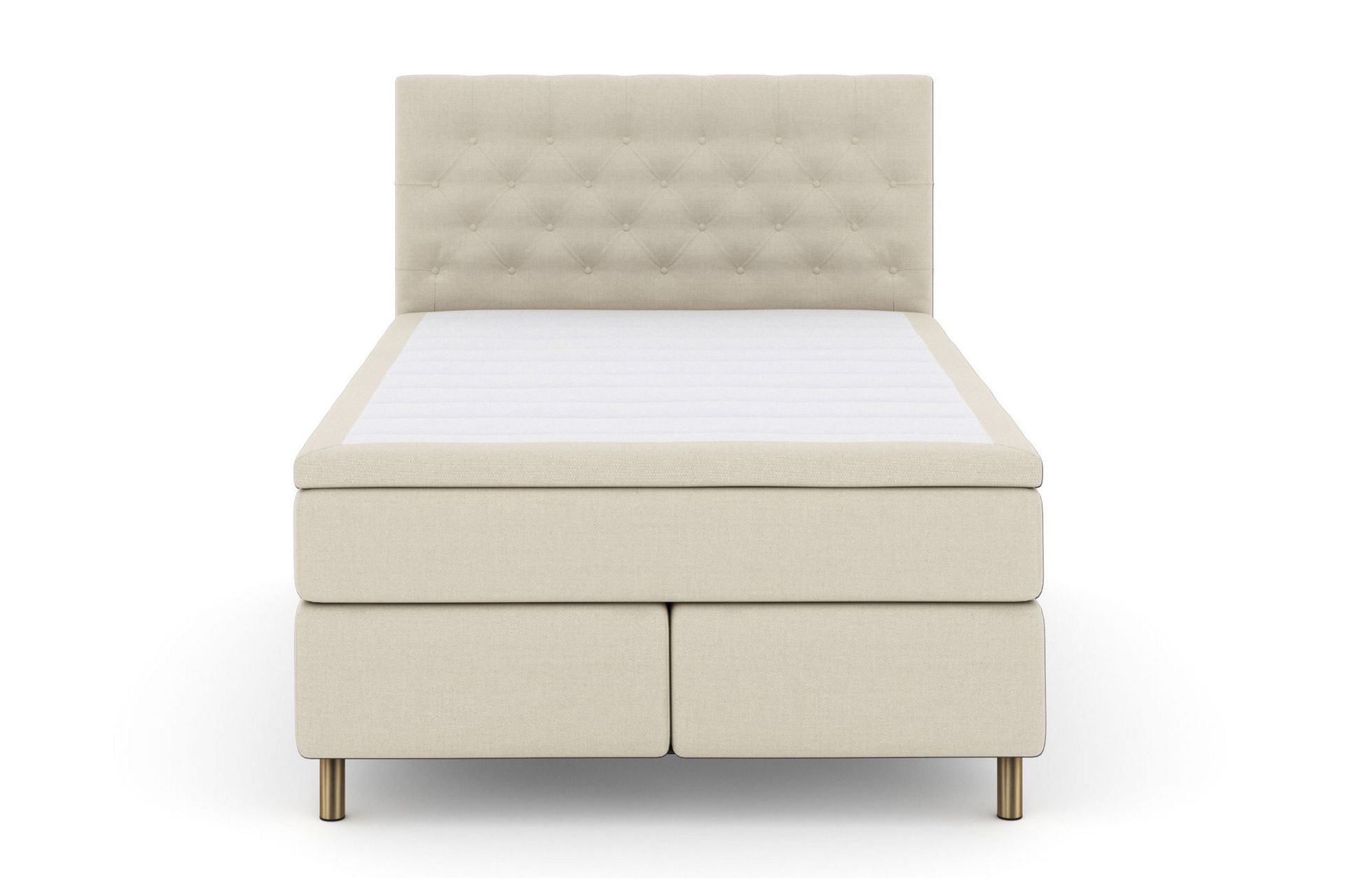Select No 6 Kontinentalseng 140x200 Fast Lateks/Memory - Beige/Kobberben