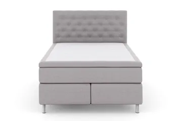 Select No 6 Kontinentalseng 140x200 Fast/Medium Lateks/Memor - Lysegrå/Metallben - Møbler - Senger - Kontinentalsenger