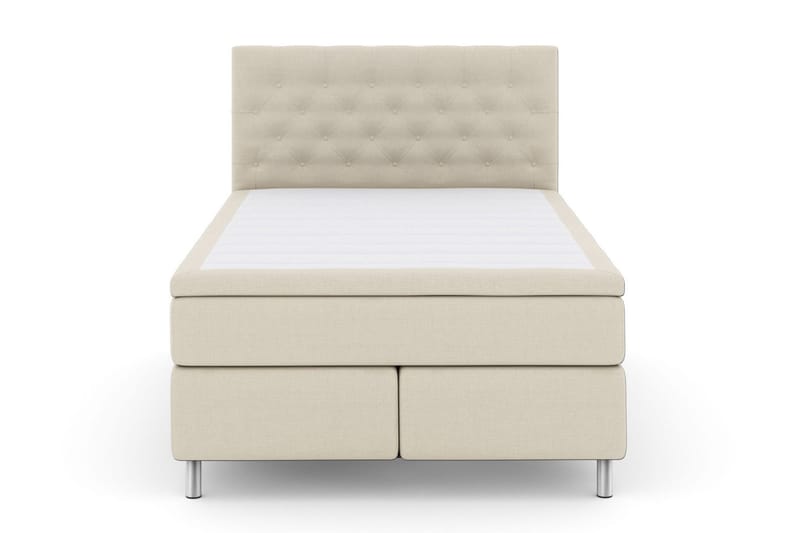 Select No 6 Kontinentalseng 140x200 F/M Memory/Pocket, Beige/Metallben