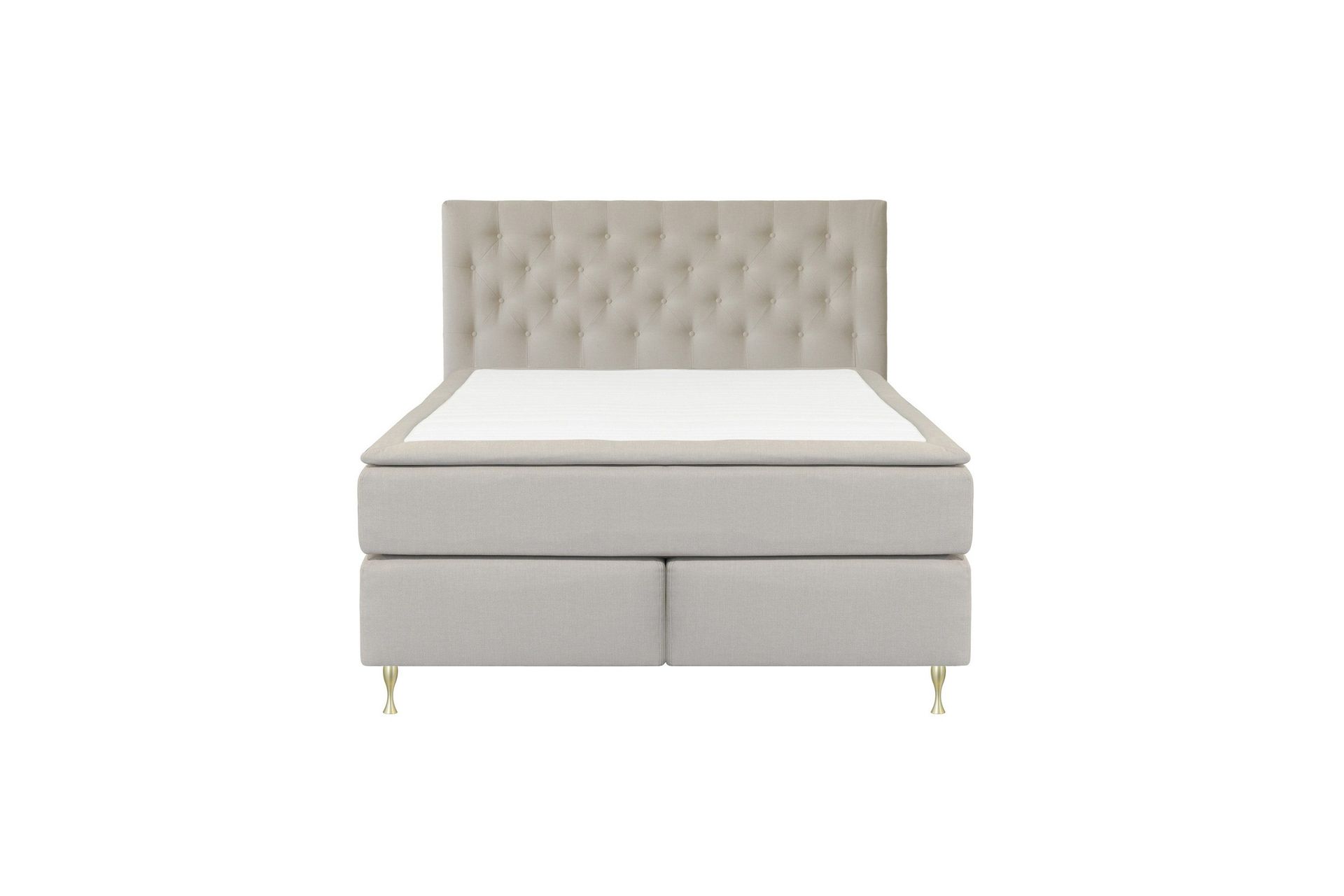Select No 6 Kontinentalseng 180x200 Fast Memory/Pocket - Beige/Gullben