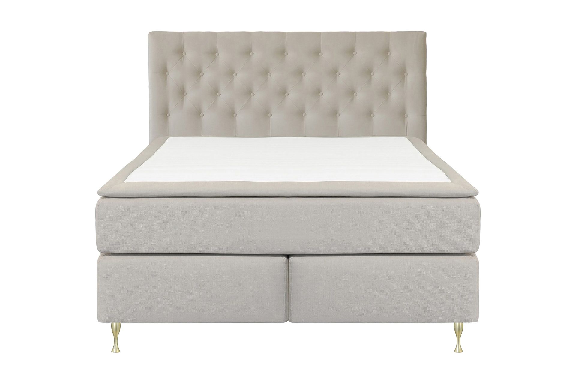 Select No 6 Kontinentalseng 180x200 Fast/Medium Watergel - Beige/Gullben