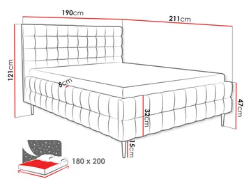 seng Ardea Fresh 04 180x200 - brun - Møbler - Senger - Sengeramme & sengestamme