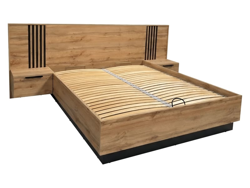 seng Bali lux brun, hvit - brun, hvit - Møbler - Senger - Sengeramme & sengestamme