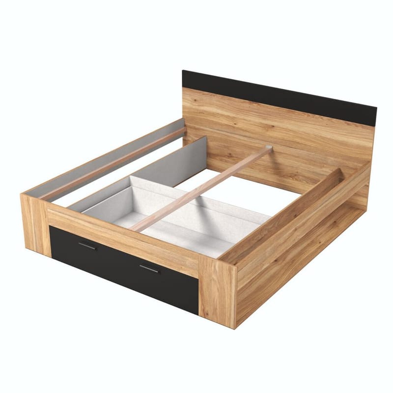 Seng Beta med Skuffer - 180 cm, Mauvella eik - Møbler - Senger - Sengeramme & sengestamme