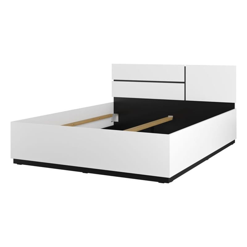 Seng Cross S - 160 cm, Hvit - Møbler - Senger - Sengeramme & sengestamme