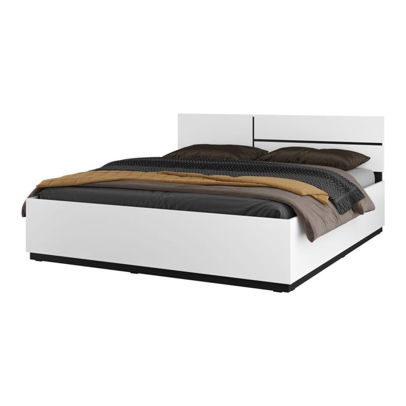 Seng Cross S - 180 cm, Hvit - Møbler - Senger - Sengeramme & sengestamme