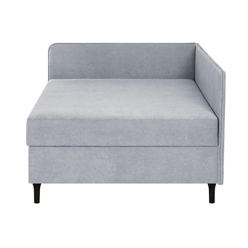 Seng HOME4YOU Henriette 120x200 cm, med oppbevaring 120x40x75 cm, Melamin med eikebark - Grå - Møbler - Senger - Sengeramme & sengestamme