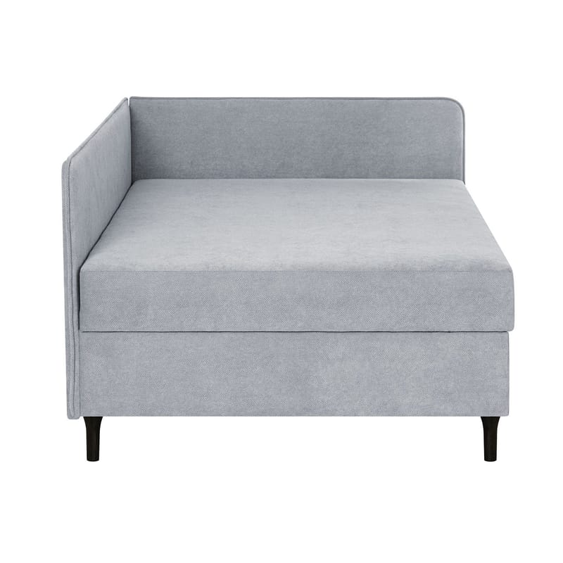 Seng HOME4YOU Henriette 120x200 cm, med oppbevaring 150x40x74 cm, Melamin med eikebark - Grå - Møbler - Senger - Sengeramme & sengestamme