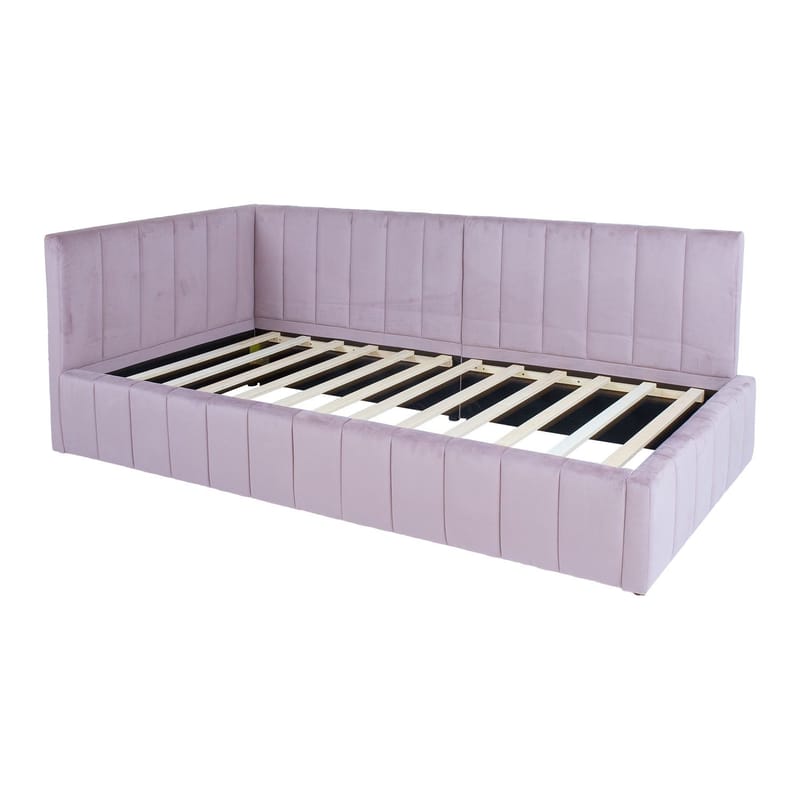 Seng HOME4YOU Jasper 90x200 cm 100x40xh115 cm, svart - Rosa - Møbler - Senger - Sengeramme & sengestamme