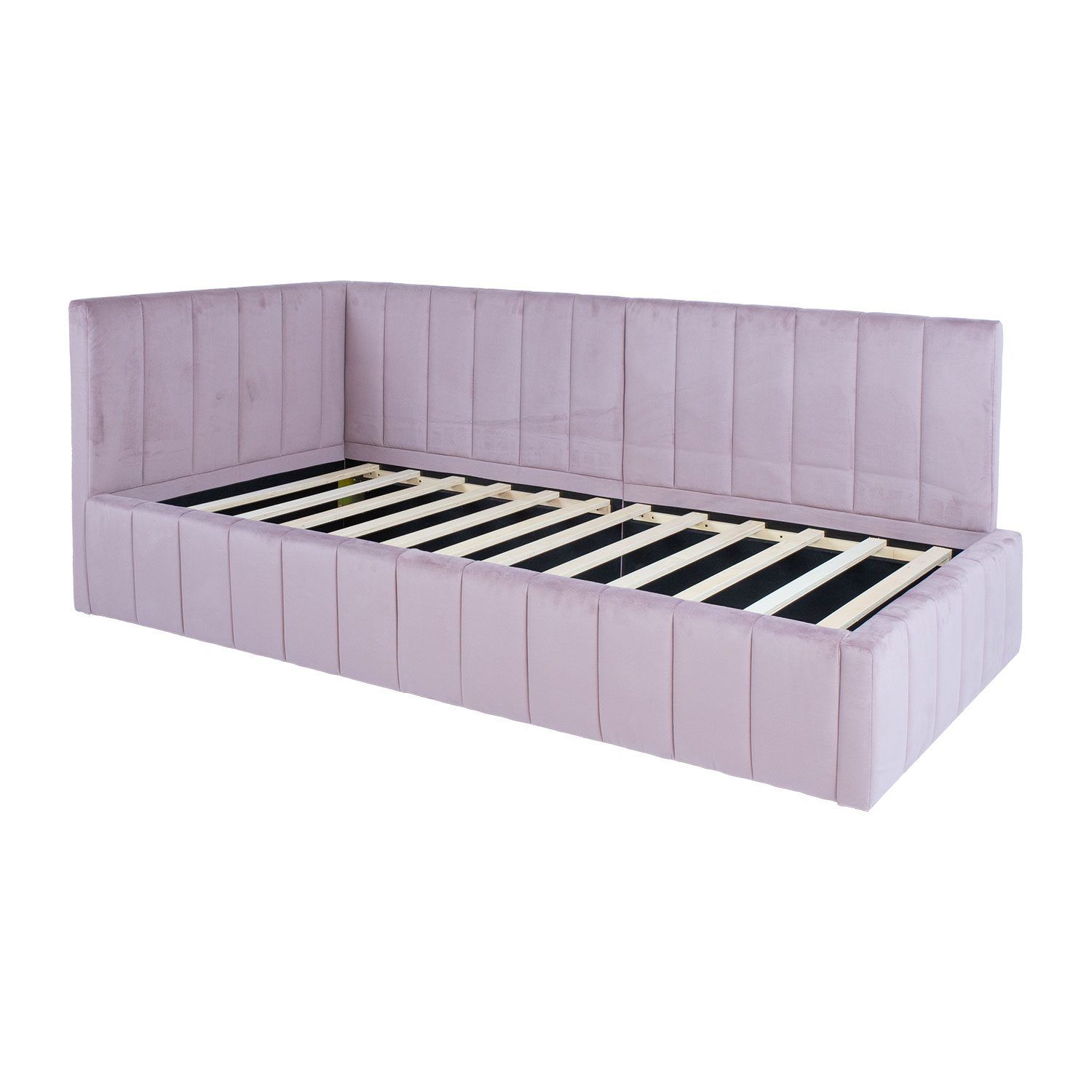 Seng HOME4YOU Jasper 90x200 cm 100x40xh115 cm, svart - Rosa