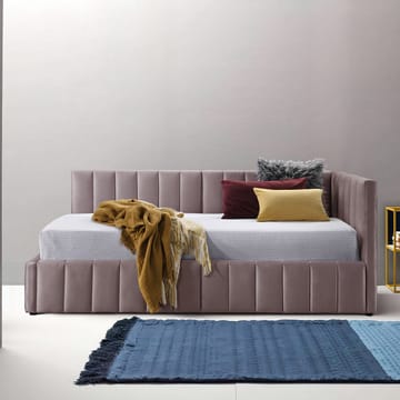 Seng HOME4YOU Jasper 90x200 cm 100x40xh115 cm, svart - Rosa - Møbler - Senger - Sengeramme & sengestamme