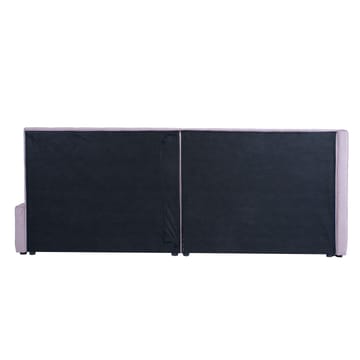 Seng HOME4YOU Jasper 90x200 cm 100x40xh115 cm, svart - Rosa - Møbler - Senger - Sengeramme & sengestamme