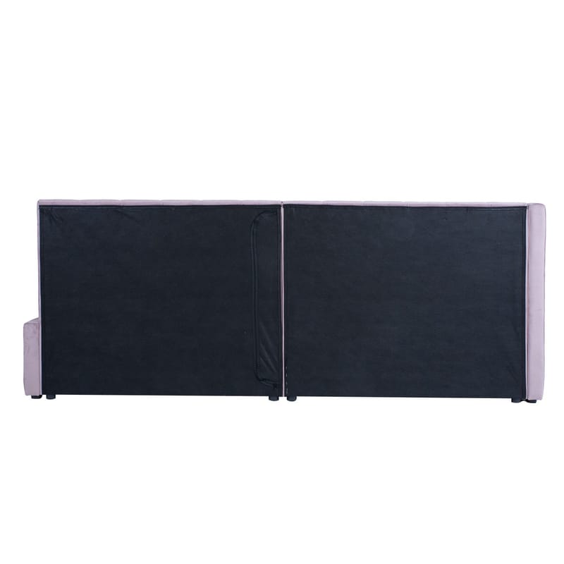 Seng HOME4YOU Jasper 90x200 cm 100x40xh115 cm, svart - Rosa - Møbler - Senger - Sengeramme & sengestamme