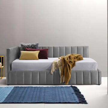 Seng HOME4YOU Jasper 90x200 cm 75x40xh102 cm, eik - Grå - Møbler - Senger - Sengeramme & sengestamme
