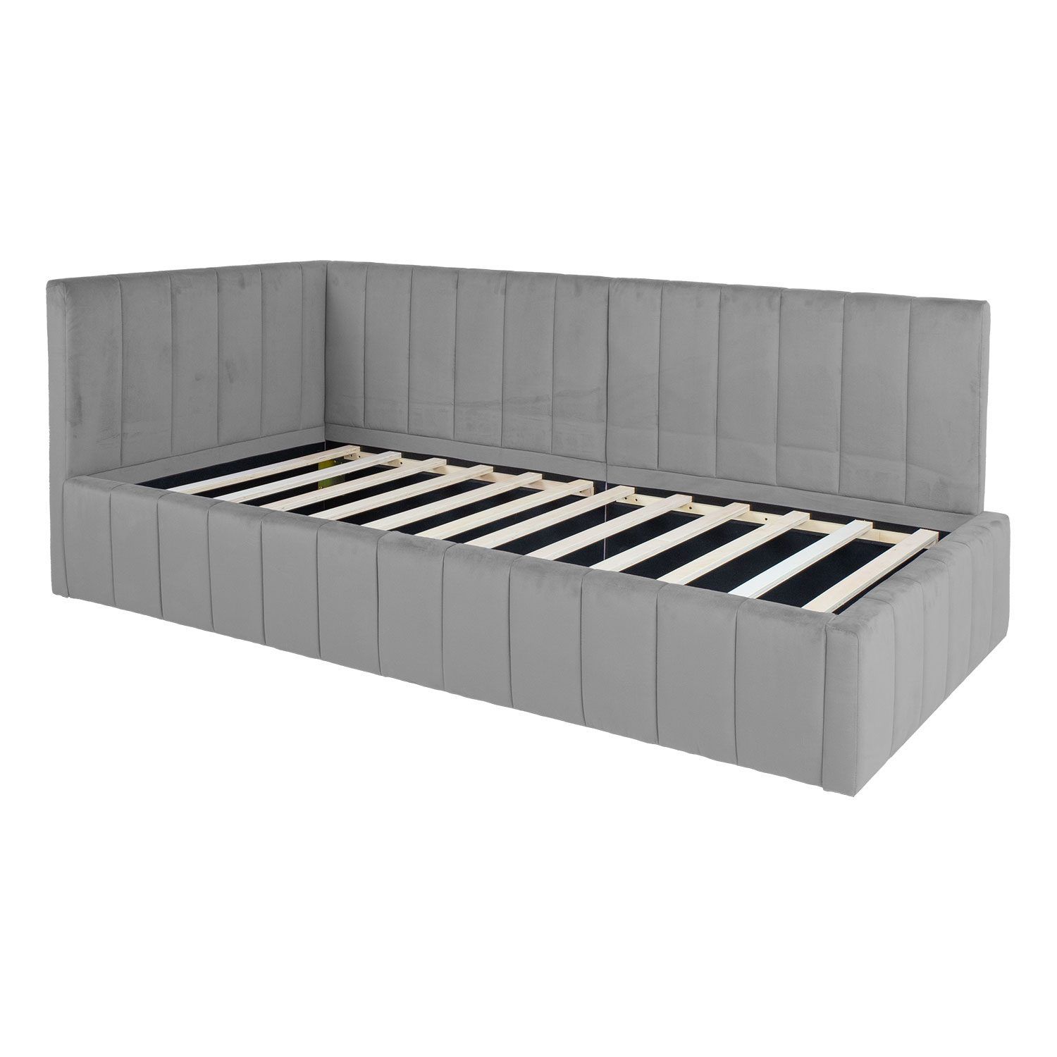 Seng HOME4YOU Jasper 90x200 cm 75x40xh102 cm, eik - Grå