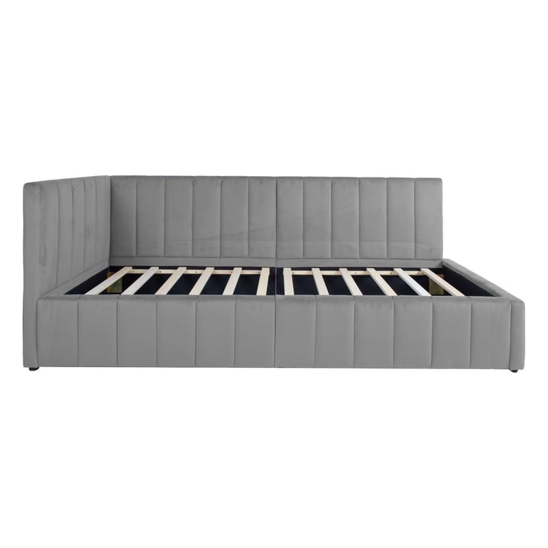 Seng HOME4YOU Jasper 90x200 cm 75x40xh102 cm, eik - Grå - Møbler - Senger - Sengeramme & sengestamme