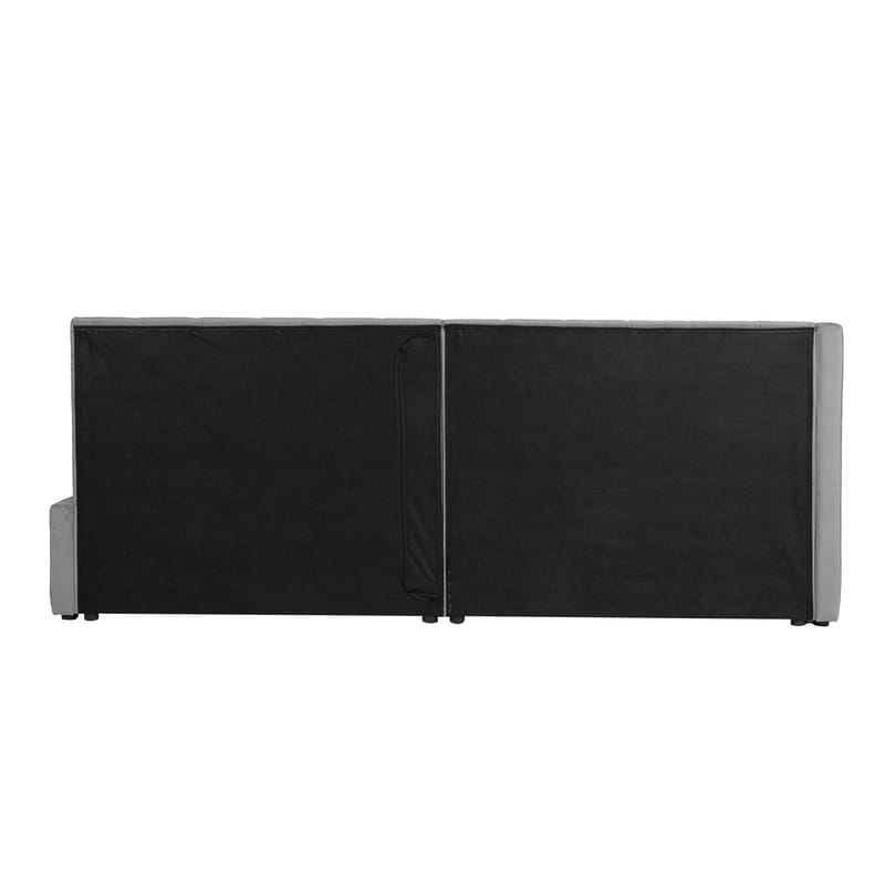 Seng HOME4YOU Jasper 90x200 cm med madrass Harmony Duo 80x40xh85 cm, melamin med eikebark - grå - Møbler - Senger - Sengeramme & sengestamme