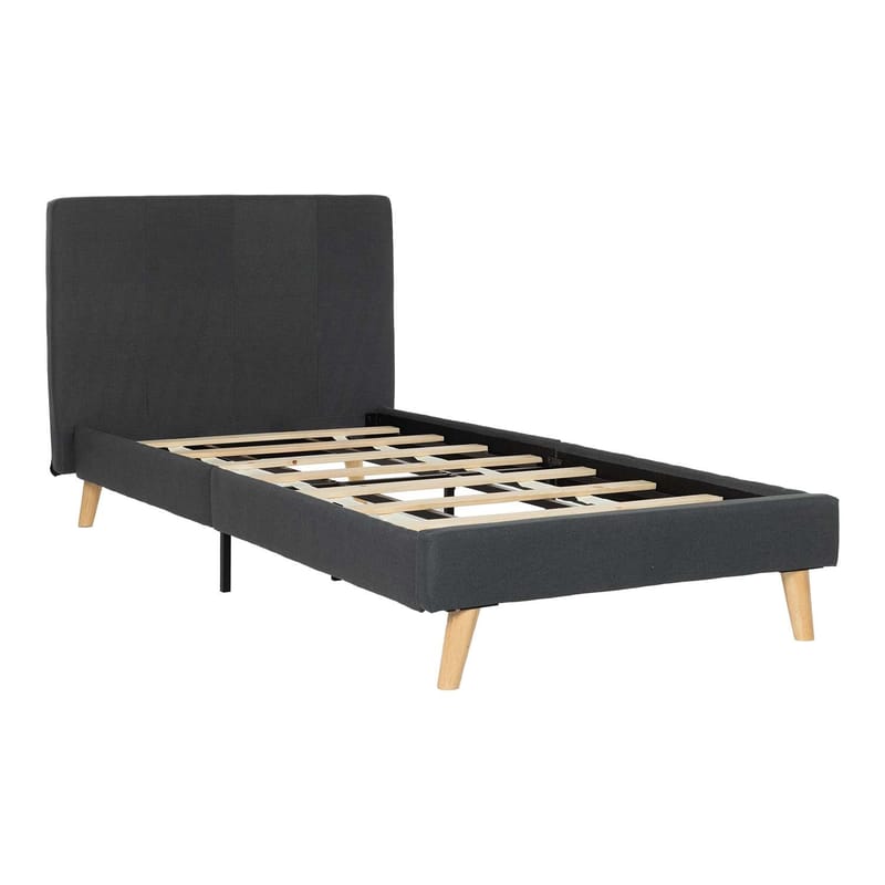 Seng HOME4YOU Juno 90x200 cm grå, grå