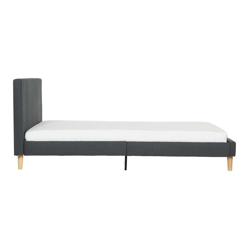 Seng HOME4YOU Juno 90x200 cm med madrass Kuka Duo Kid grå - Grå - Møbler - Senger - Komplett sengepakke