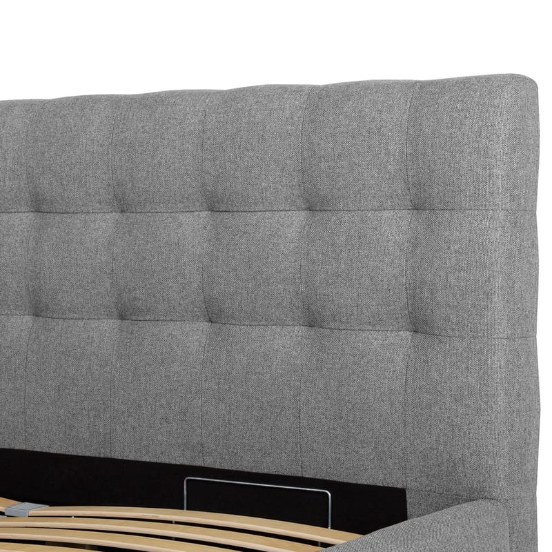 Seng HOME4YOU Leena 160x200 cm Grå - Grå - Møbler - Senger - Sengeramme & sengestamme