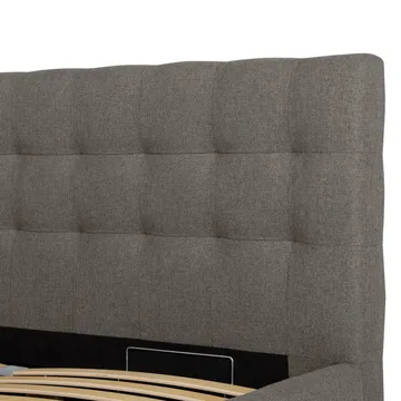 Seng HOME4YOU Leena 160x200 cm Mørk beige - Mørk beige - Møbler - Senger - Sengeramme & sengestamme