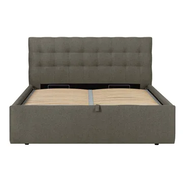 Seng HOME4YOU Leena 160x200 cm Mørk beige - Mørk beige - Møbler - Senger - Sengeramme & sengestamme