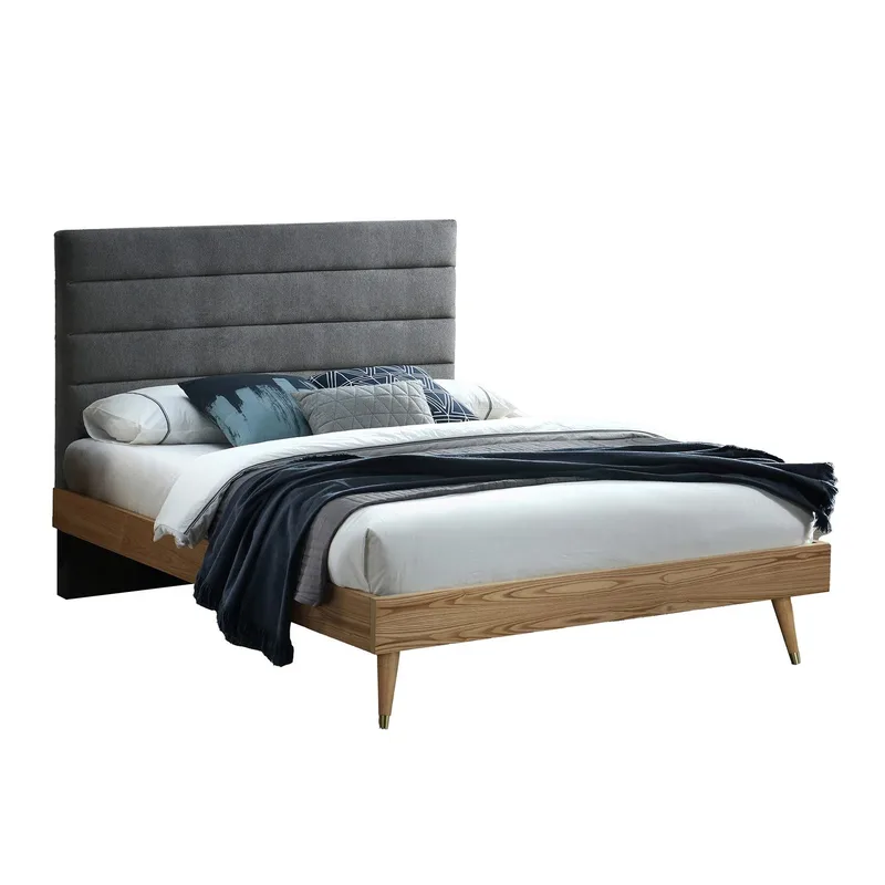 Seng HOME4YOU Roman med madrass Harmony Duo Season 160x200 cm, grå