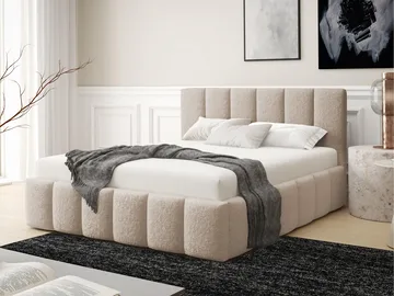 seng Lunaro Lambi 06 180x200 - beige - Møbler - Senger - Sengeramme & sengestamme