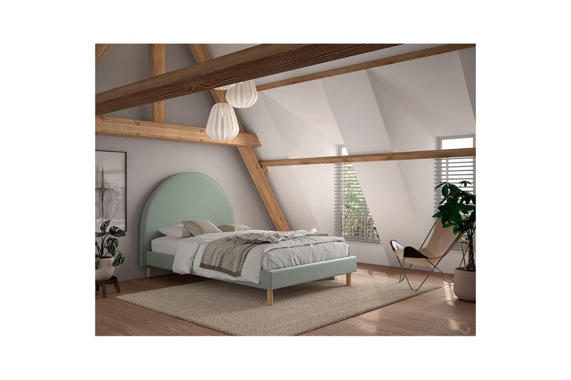 Seng Måne Oliven Grønn, 140 x 200 cm - Oliven Grønn, 140 x 200 cm - Møbler - Senger - Sengeramme & sengestamme