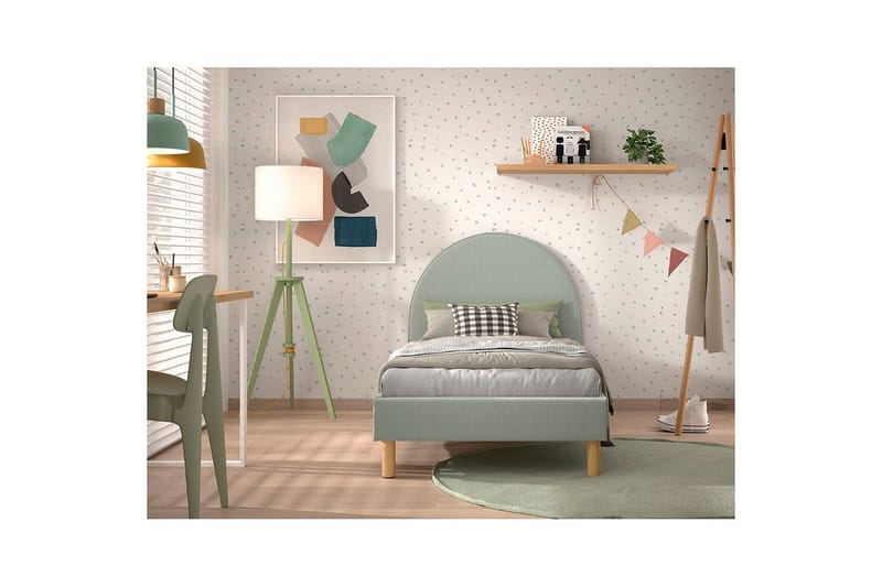 Seng Måne Oliven Grønn, 90 x 200 cm - Oliven Grønn, 90 x 200 cm - Møbler - Senger - Sengeramme & sengestamme