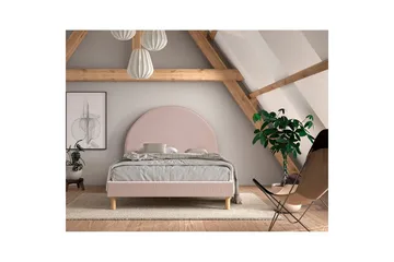 Seng Måne Rosa, 140 x 200 cm - Rosa, 140 x 200 cm - Møbler - Senger - Sengeramme & sengestamme