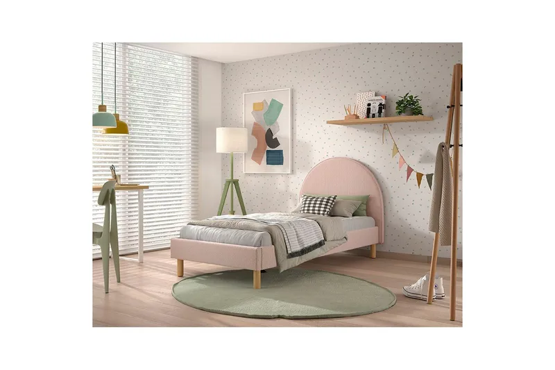 Seng Måne Rosa, 90 x 200 cm - Rosa, 90 x 200 cm - Møbler - Senger - Sengeramme & sengestamme