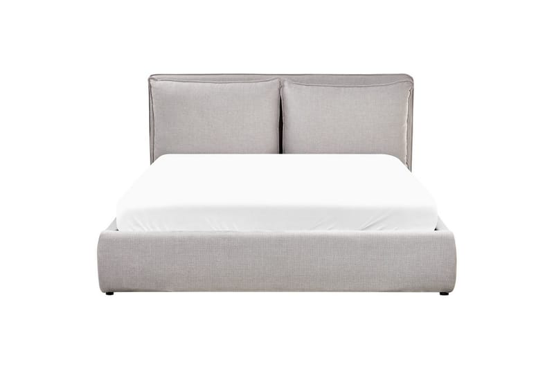 Seng med lagring Bajonna - Grå, 160x200 cm - Møbler - Senger - Sengeramme & sengestamme