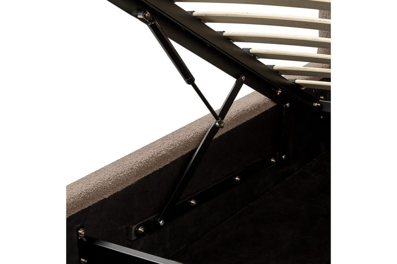 Seng med lagring Bajonna - Taupe, 180x200 cm - Møbler - Senger - Sengeramme & sengestamme