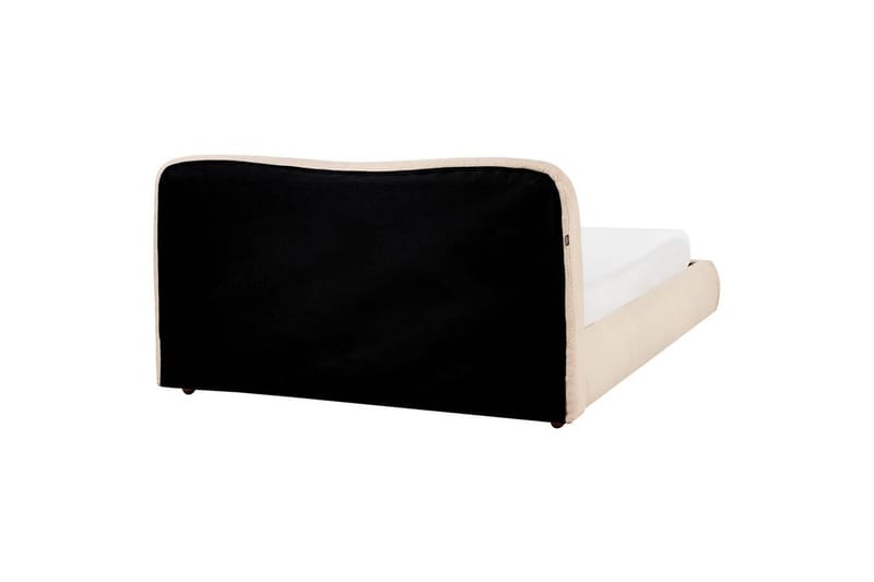 Seng med lagring Blagnac - Beige/Bouclé, 180x200 cm - Møbler - Senger - Sengeramme & sengestamme