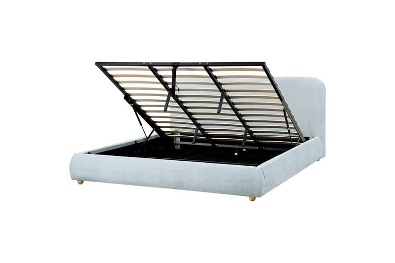 Seng med lagring Blagnac, Blå/Polyester, 180x200 cm