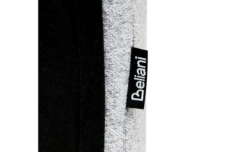 Seng med lagring Blagnac - Grå/Polyester, 180x200 cm - Møbler - Senger - Sengeramme & sengestamme